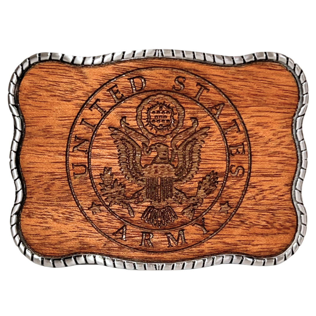 Army Mahogany Engraved