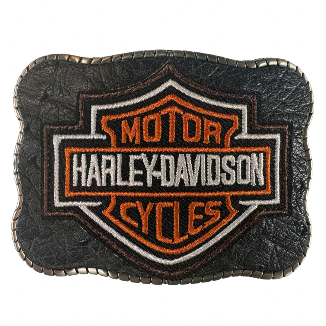 Harley Davidson Patch on Premium Leather