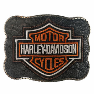Harley Davidson Patch on Premium Leather