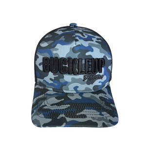 Blue Camo Buckle-Up Buttercup - Hat
