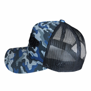 Blue Camo Buckle-Up Buttercup - Hat