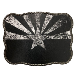 Rustic Black Arizona Flag