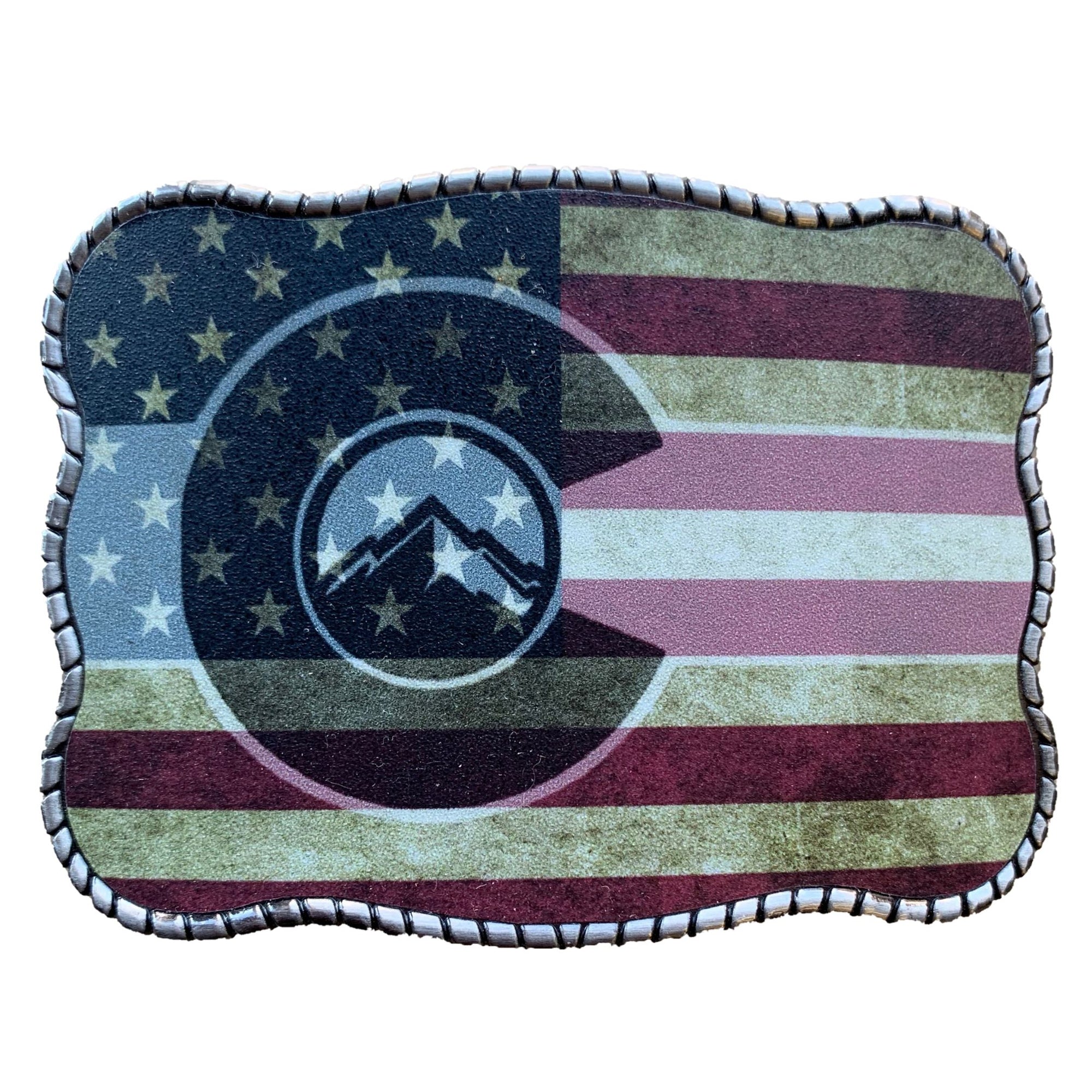 Rustic American Flag/ Colorado Flag