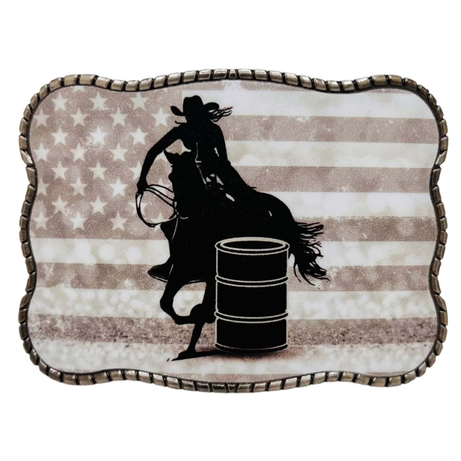 Barrel racer flag