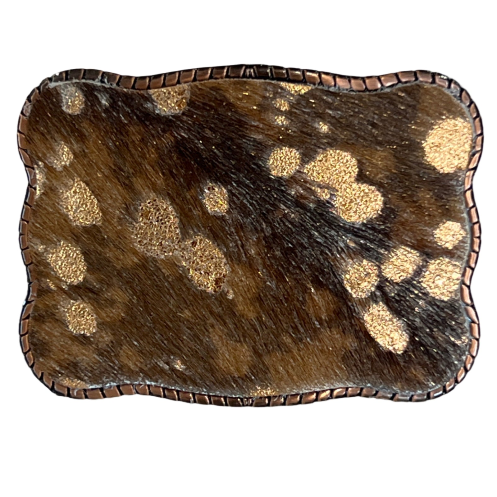 Medium Brown Leather with Gold Foil