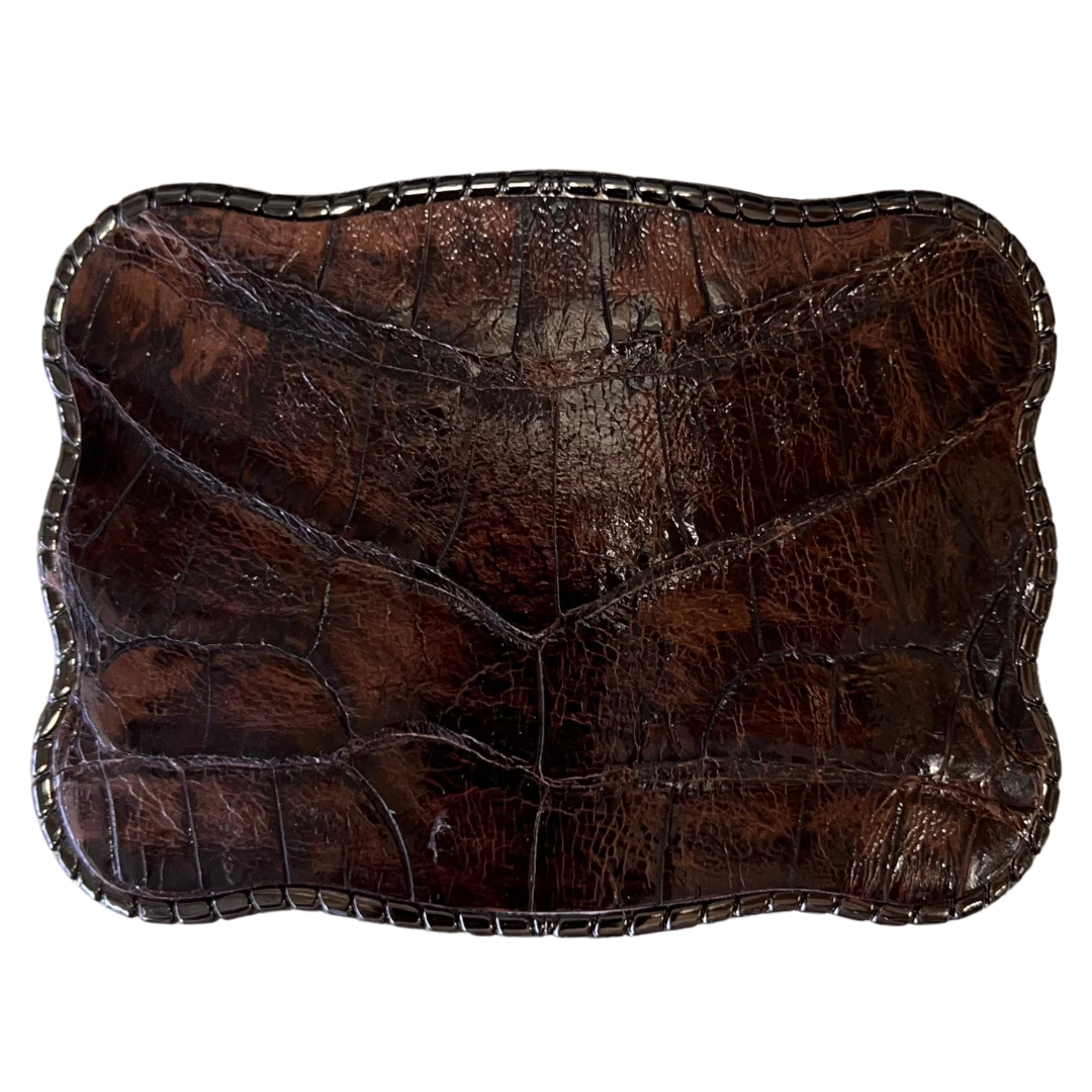 Dark Brown Caiman Alligator