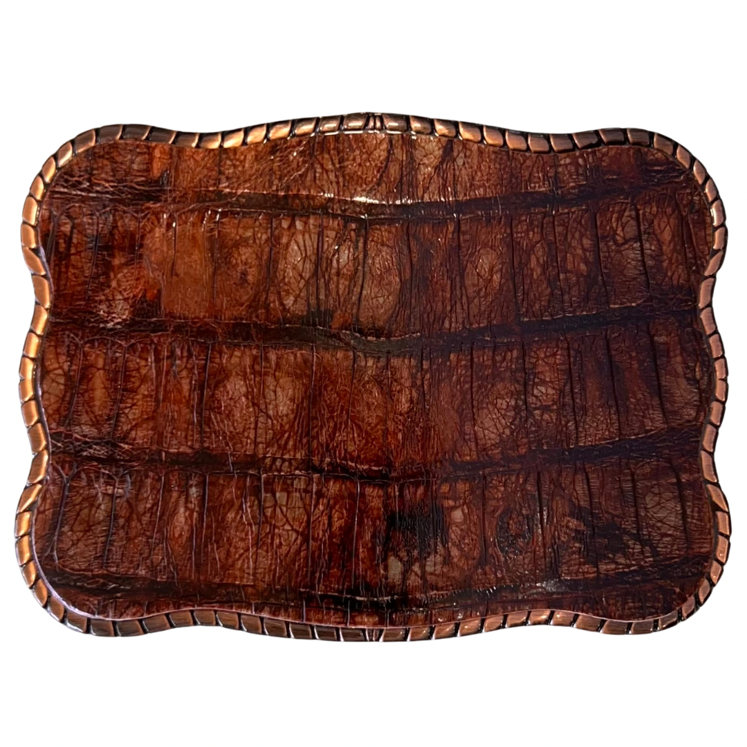 Whiskey Glazed Caiman Alligator