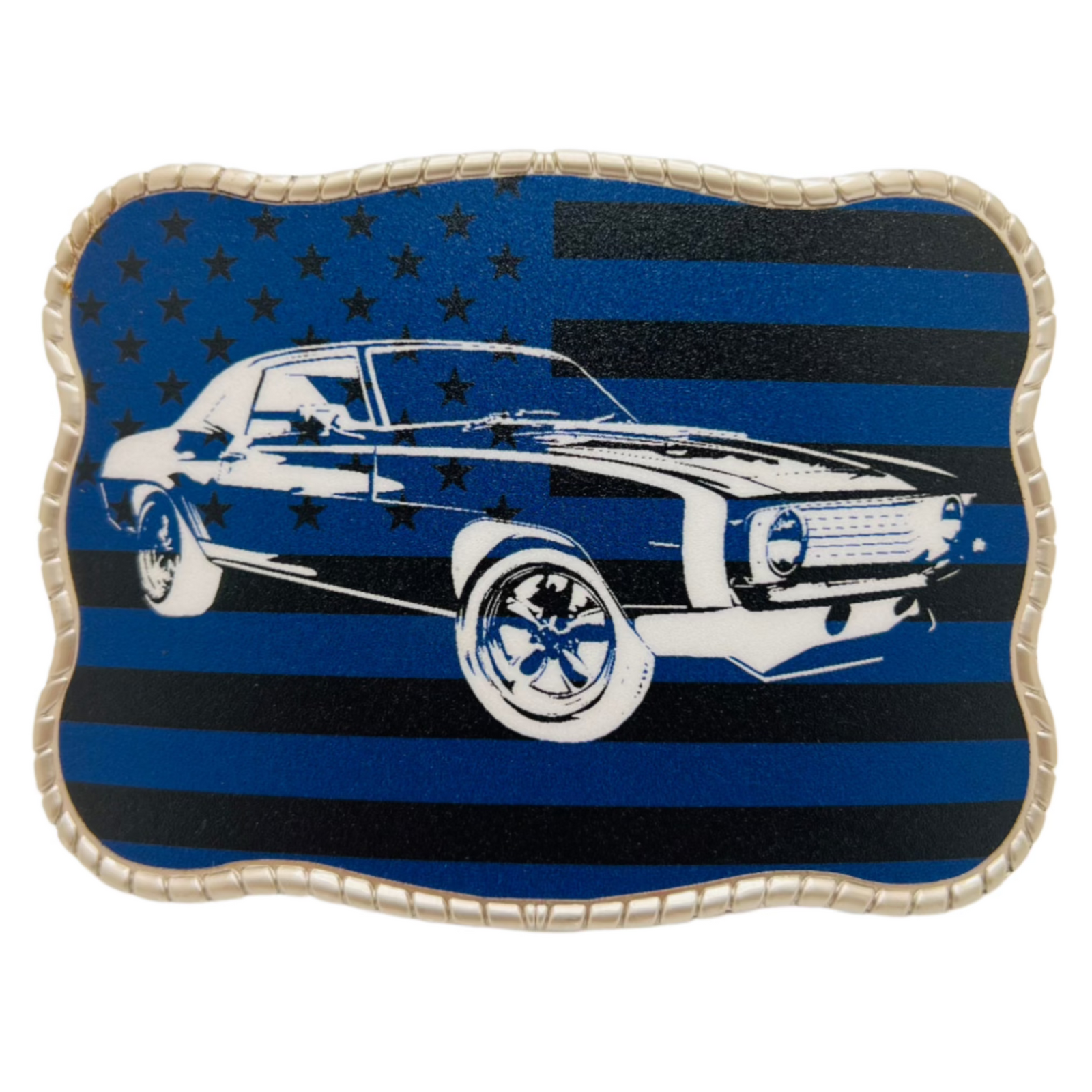 Camaro blue flag