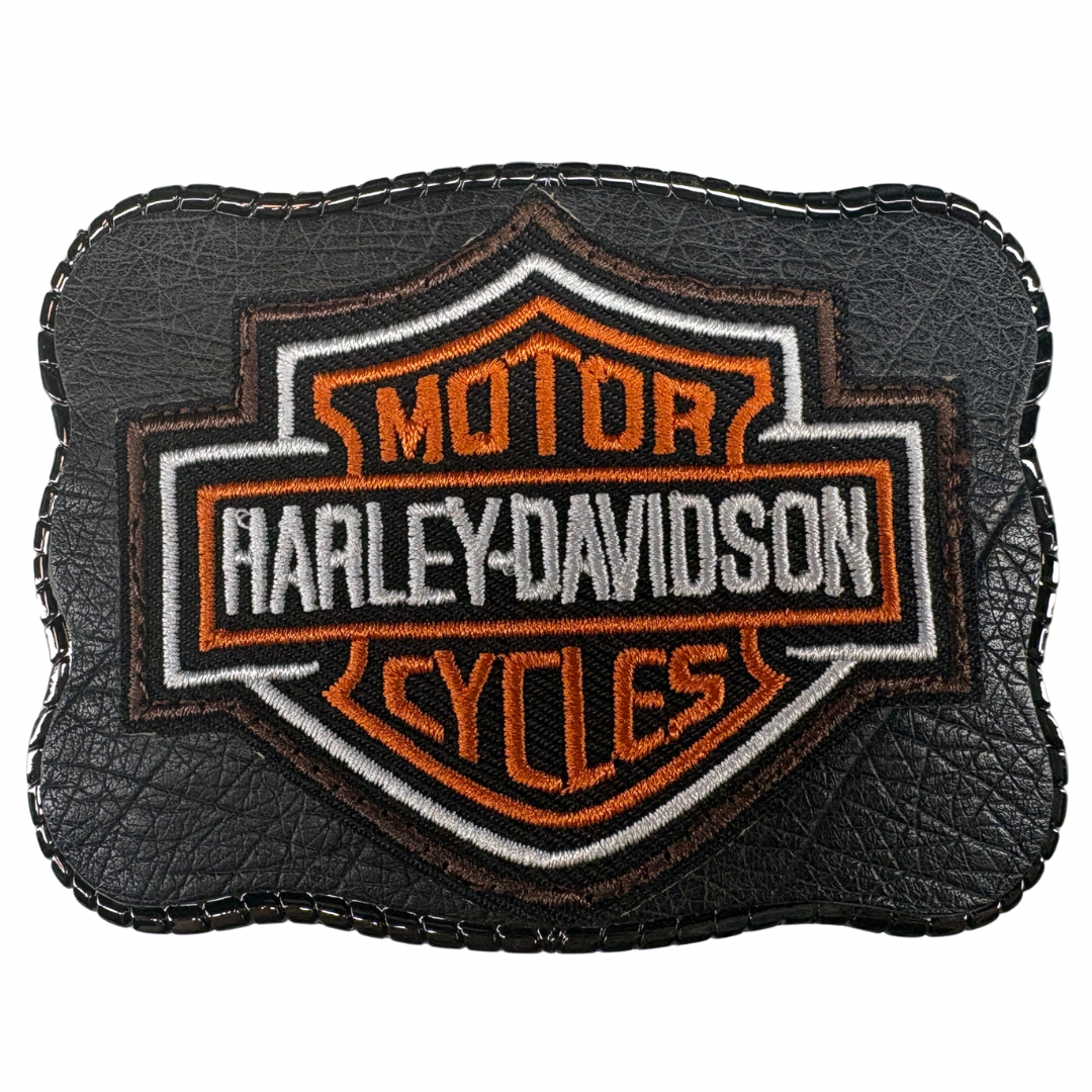 Harley Davidson Patch on Premium Leather