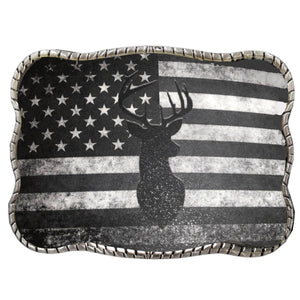 Greyscale Flag Deer