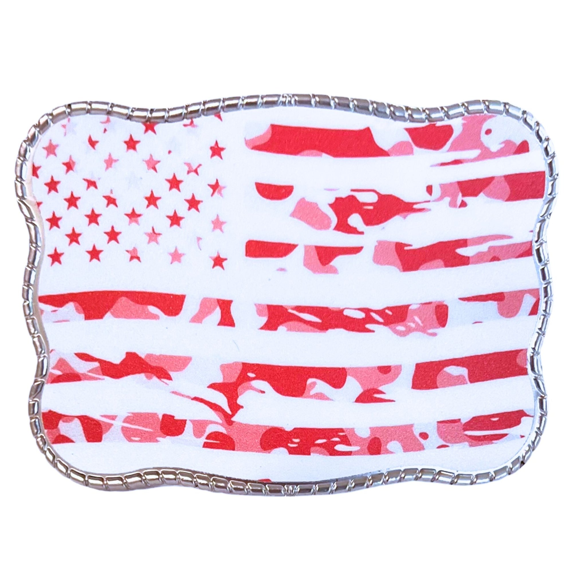 Pink Camo American Flag