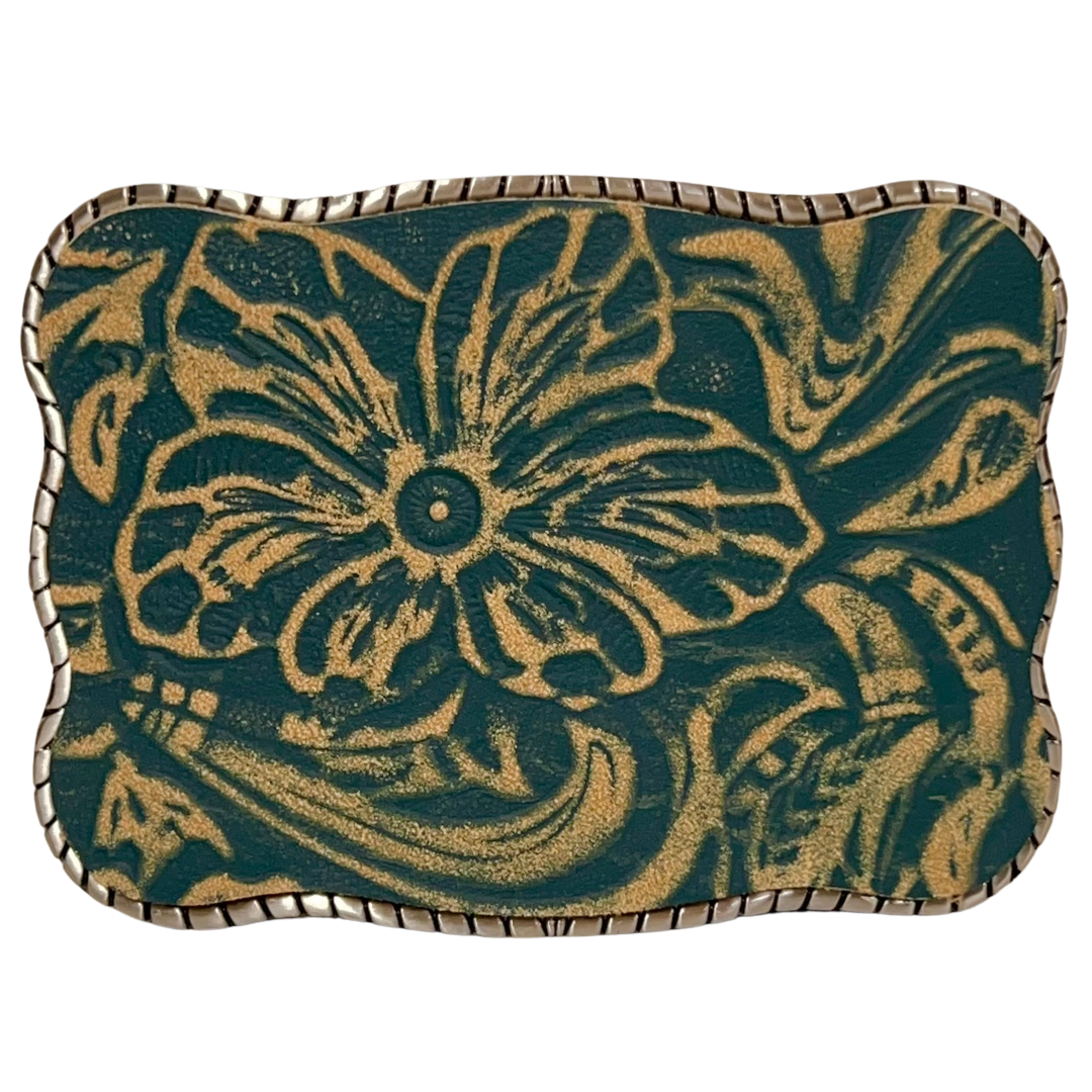 Dark turquoise leather (Matte)