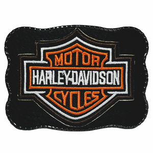 Harley Davidson Patch on Leather