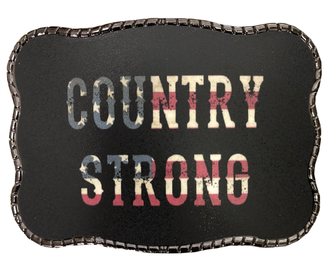 Country Strong Flag Writing