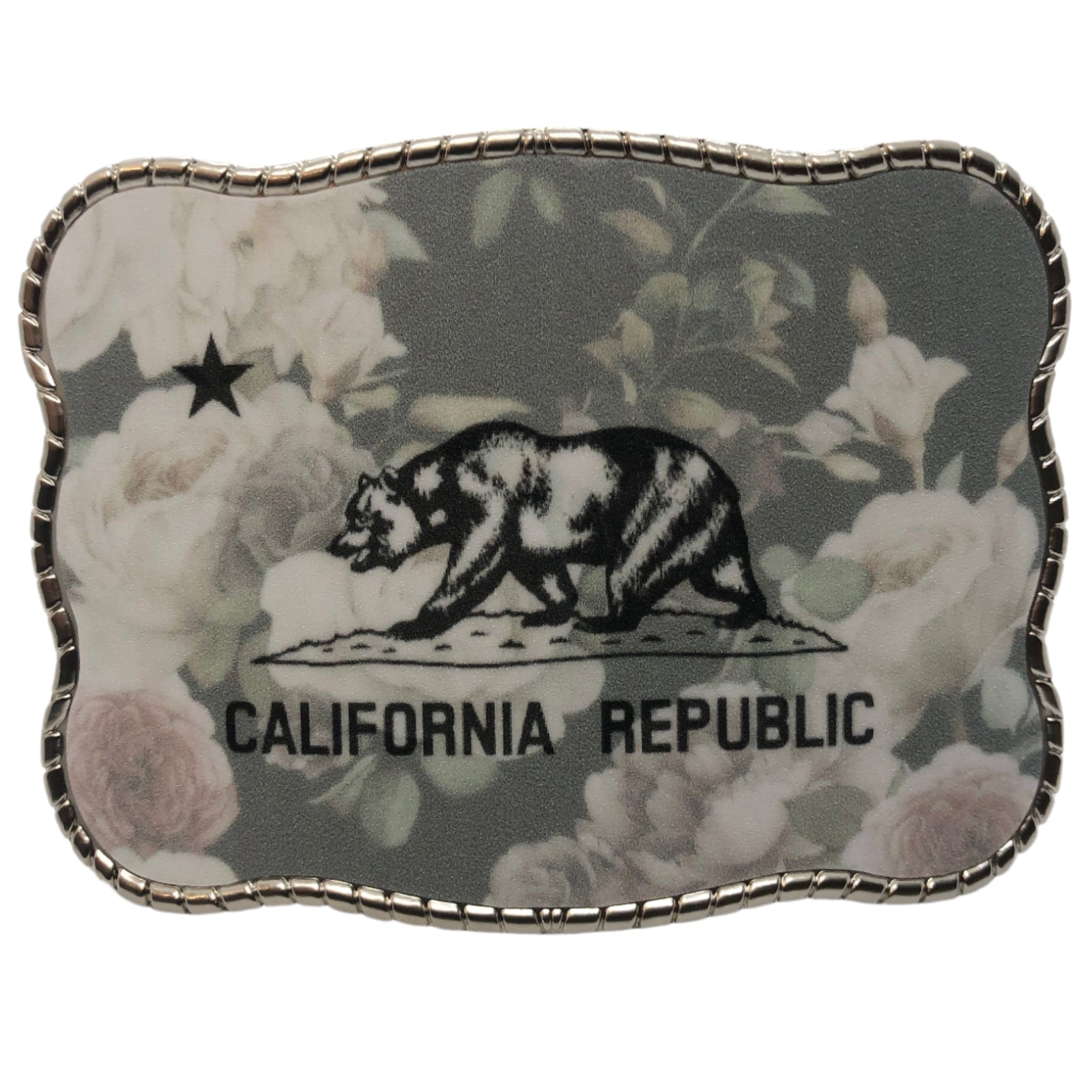 Vintage Floral California Flag