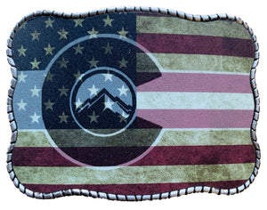 Rustic American Flag/ Colorado Flag