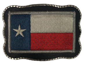 Texas Patch on Leather