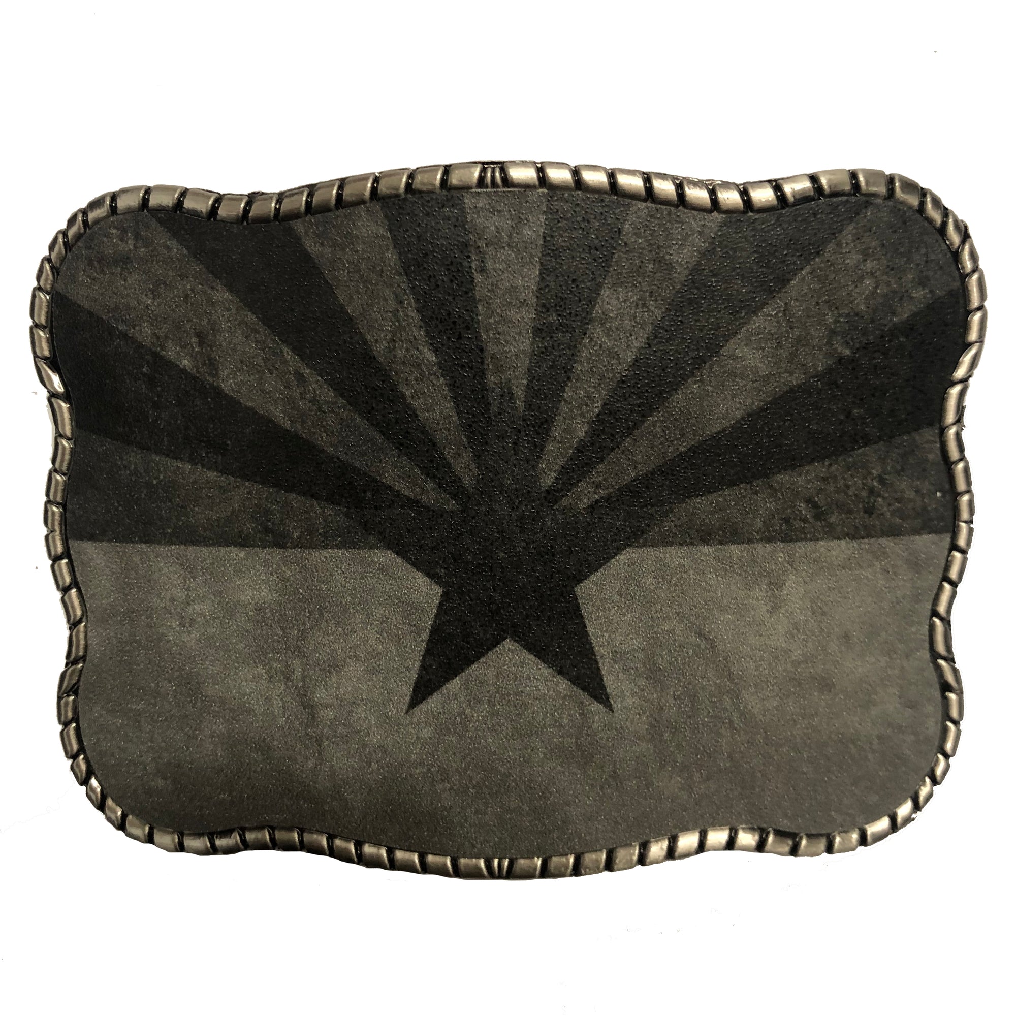 Rustic Black Arizona Flag