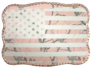 Pink Camo American Flag